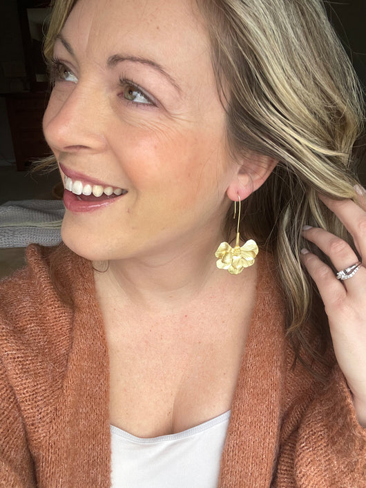 The Lila Floral Earrings